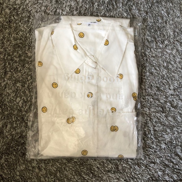 ✨ SALE Reformation Will Oversized Button Down Shirt White Cotton XSmall Causal - Picture 2 of 5